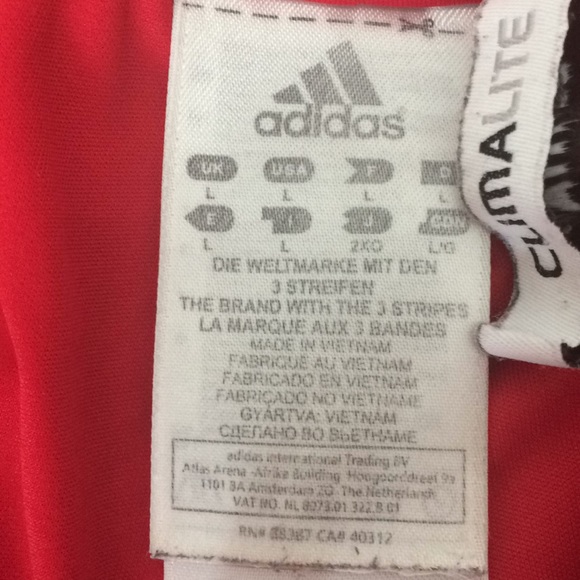 Red Adidas ClimaLite Shorts - Picture 5 of 6